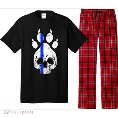 Blue Lives K9 Blue Thin Line Paw Pajama Set