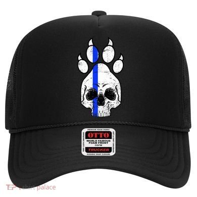 Blue Lives K9 Blue Thin Line Paw Hat