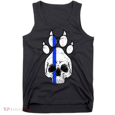 Blue Lives K9 Blue Thin Line Paw Tank Top