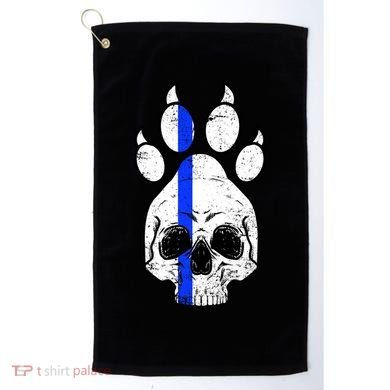 Blue Lives K9 Blue Thin Line Paw Golf Towel