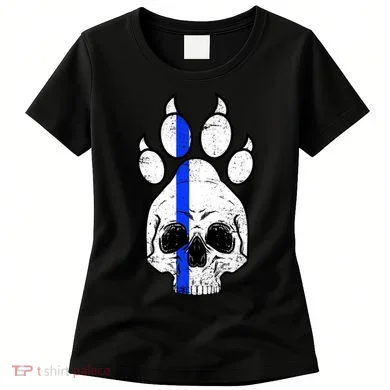 Blue Lives K9 Blue Thin Line Paw Women's T-Shirt
