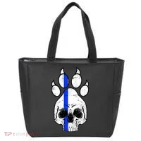 Blue Lives K9 Blue Thin Line Paw Tote Bag thumb 0