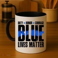 Blue Lives Matter Coffee Mug thumb 4