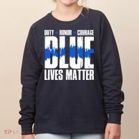 Blue Lives Matter Women's Sweatshirt thumb 0
