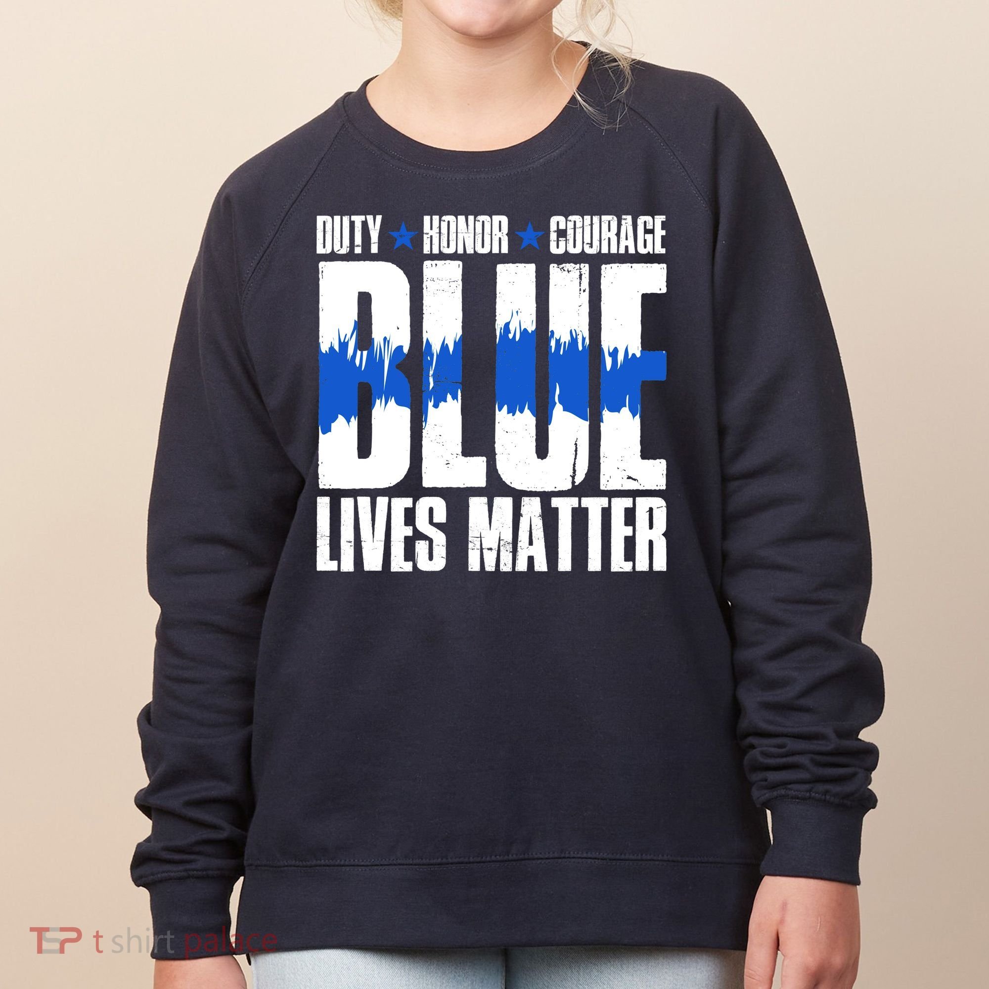 Blue Lives Matter Women's Sweatshirt