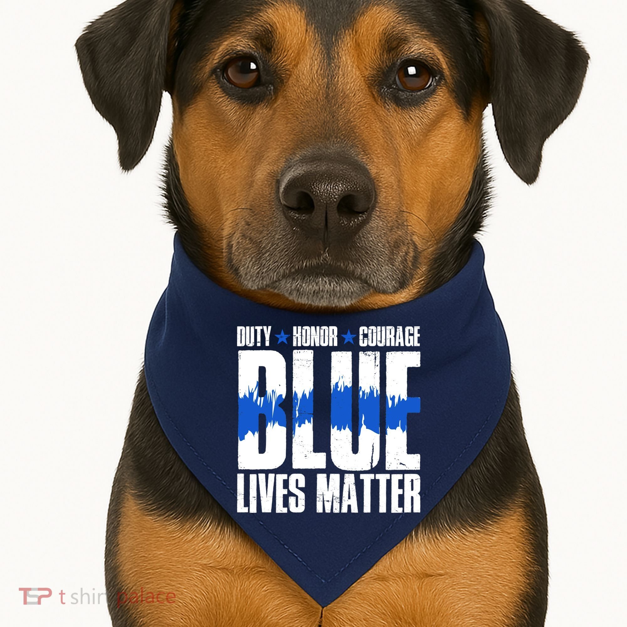 Blue Lives Matter USA-Made Doggie Bandana