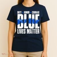 Blue Lives Matter T-Shirt thumb 4