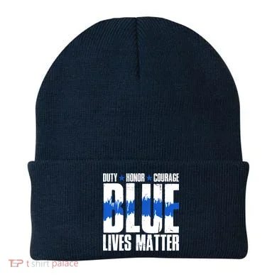 Blue Lives Matter Beanie