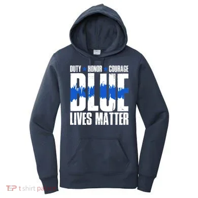 Blue Lives Matter Women's Hoodie