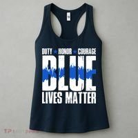Blue Lives Matter Women's Tank Top thumb 3