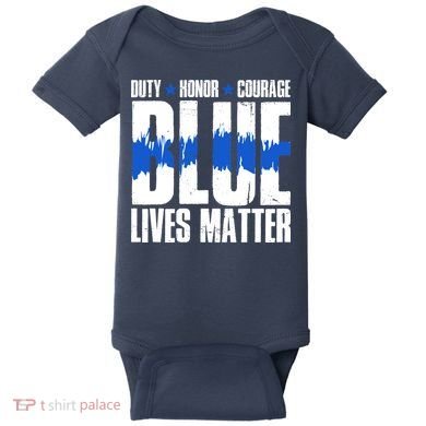 Blue Lives Matter Baby Bodysuit