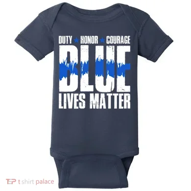 Blue Lives Matter Baby Bodysuit