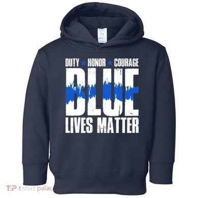 Blue Lives Matter Toddler Hoodie