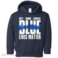 Blue Lives Matter Toddler Hoodie thumb 0
