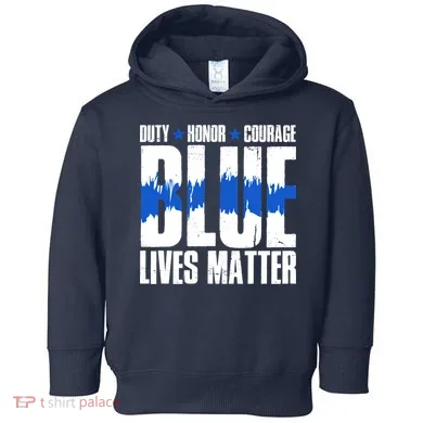 Blue Lives Matter Toddler Hoodie
