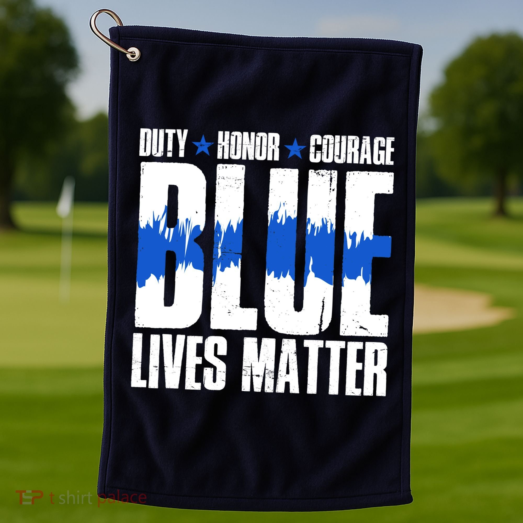 Blue Lives Matter Golf Towel