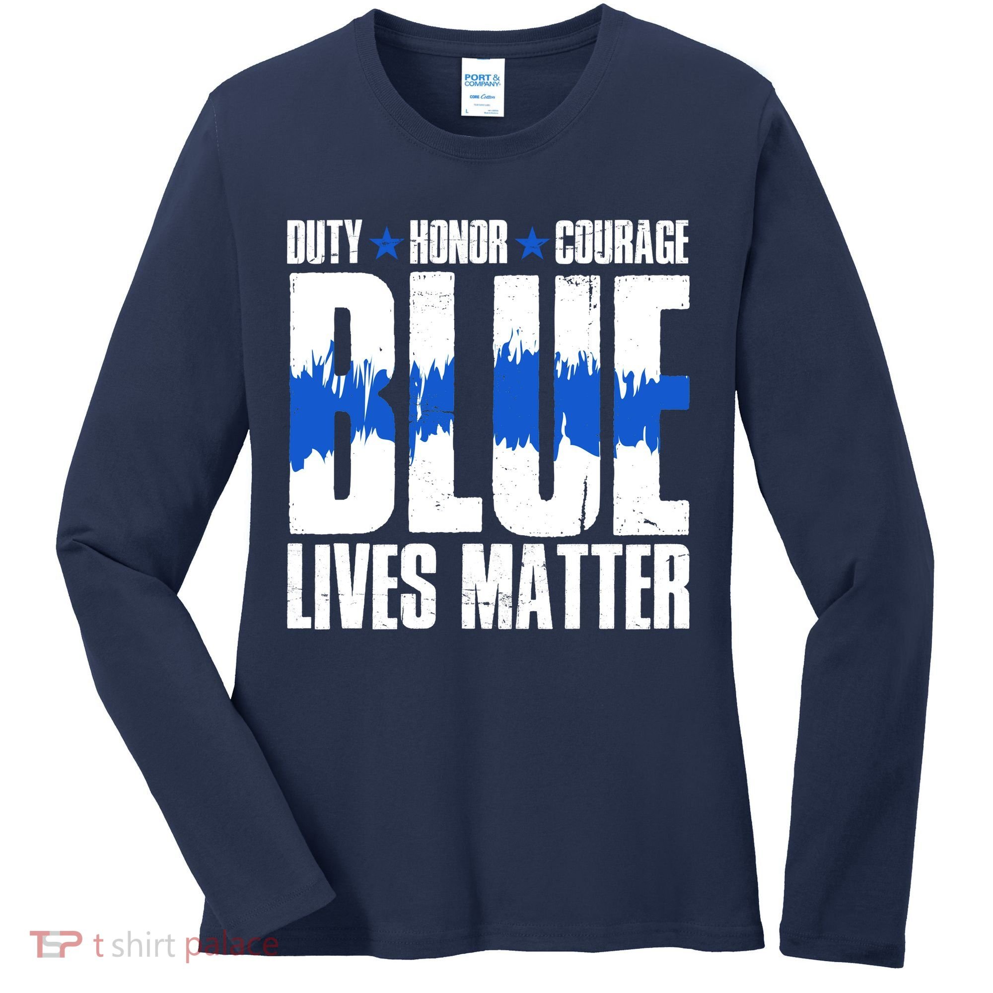 Blue Lives Matter Women's Long Sleeve Shirt