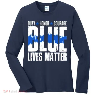 Blue Lives Matter Women's Long Sleeve Shirt