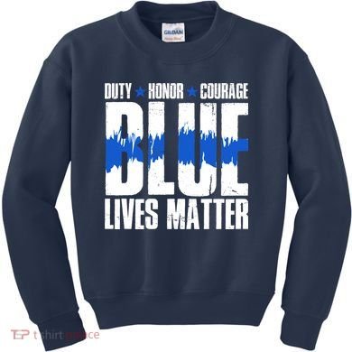 Blue Lives Matter Kids Sweatshirt