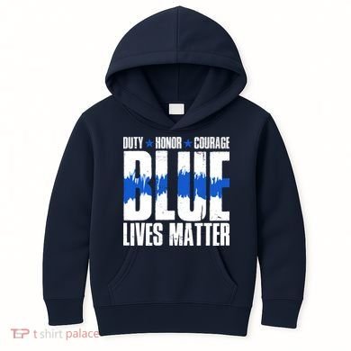 Blue Lives Matter Kids Hoodie