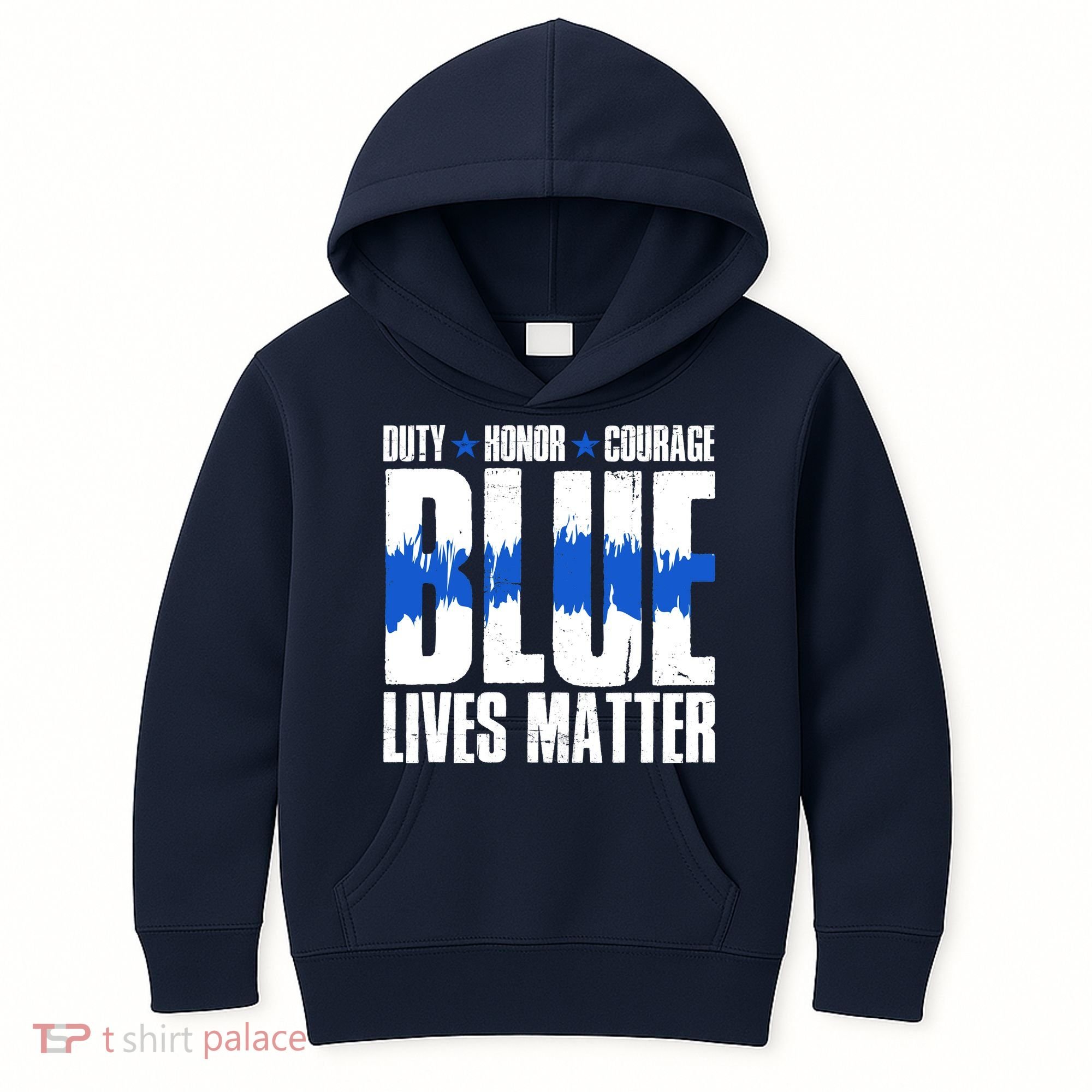 Blue Lives Matter Kids Hoodie
