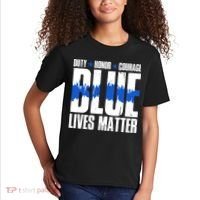 Blue Lives Matter Kids T-Shirt thumb 2