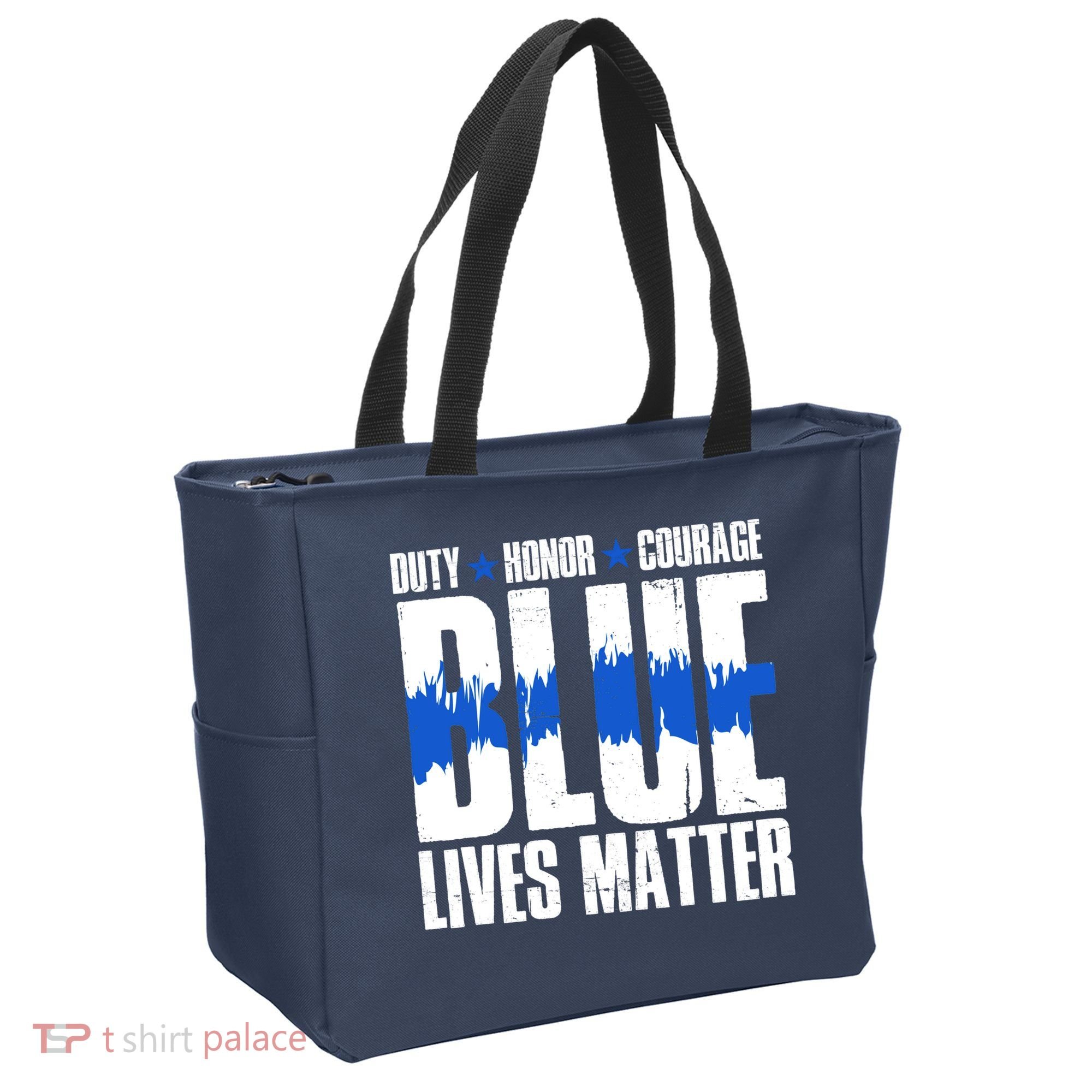 Blue Lives Matter Tote Bag