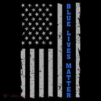 Blue Lives Matter Vintage Flag T-Shirt thumb 7