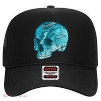 Blue Marble Patterned Skull Hat thumb 0