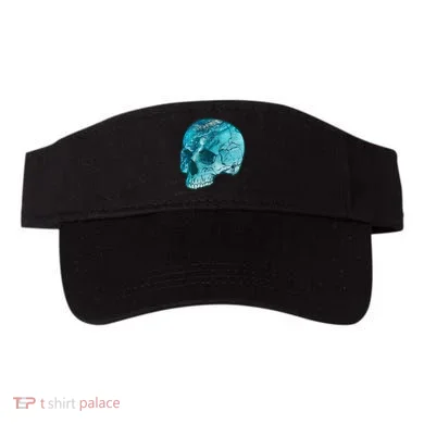 Blue Marble Patterned Skull Visor
