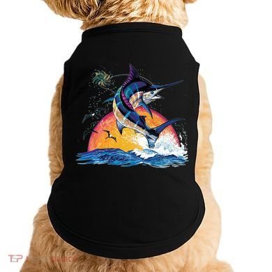 Blue Marlin Fish Sunset Doggie Tank