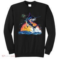Blue Marlin Fish Sunset Sweatshirt thumb 0