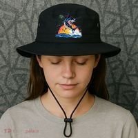 Blue Marlin Fish Sunset Bucket Hat thumb 3