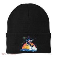 Blue Marlin Fish Sunset Beanie thumb 0