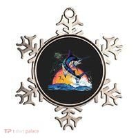 Blue Marlin Fish Sunset Ornament thumb 0
