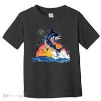 Blue Marlin Fish Sunset Toddler T-Shirt thumb 0