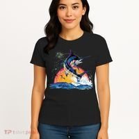 Blue Marlin Fish Sunset Women's T-Shirt thumb 4