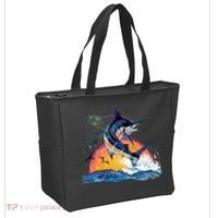 Blue Marlin Fish Sunset Tote Bag thumb 2