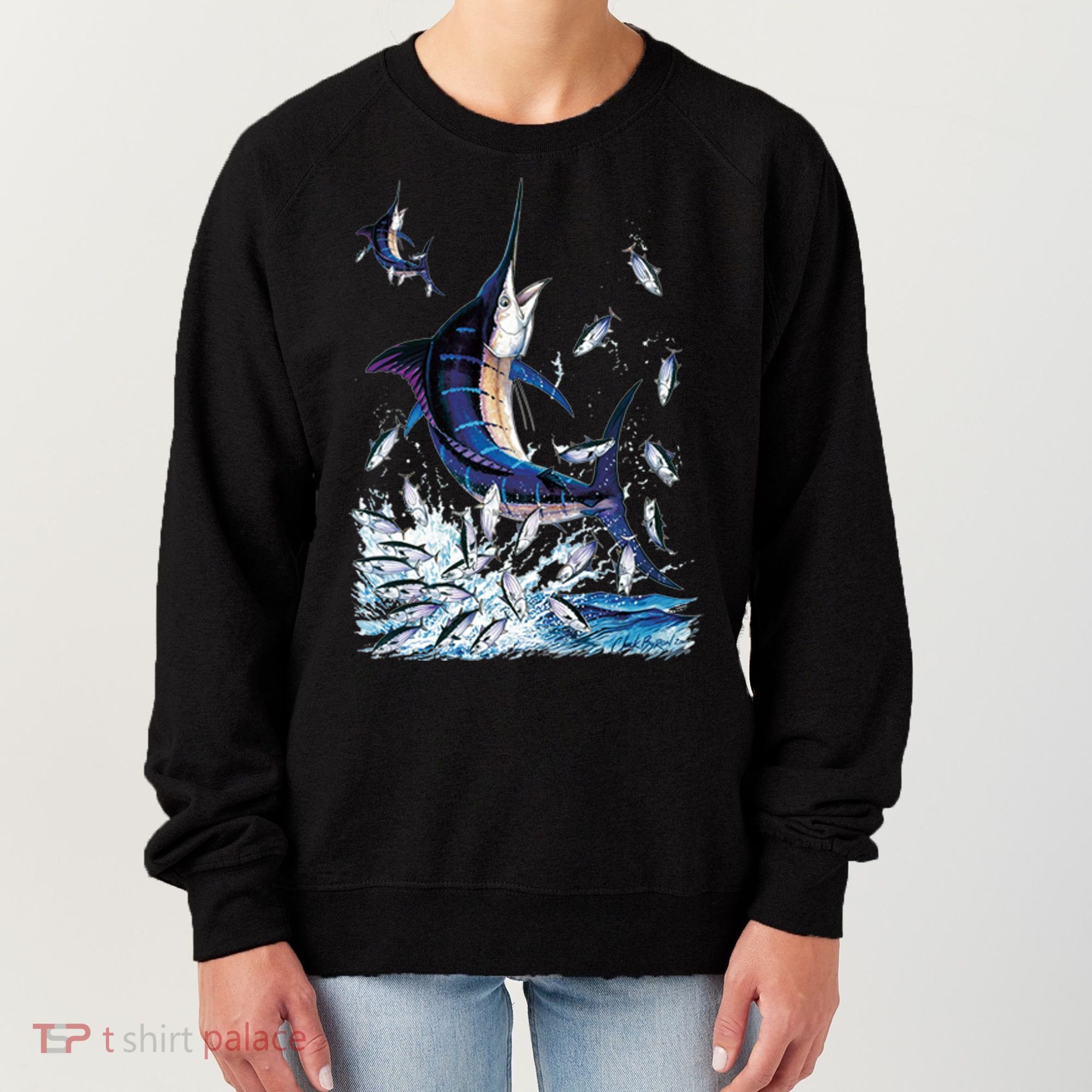 Blue Marlin Fishing Women's Sweatshirt