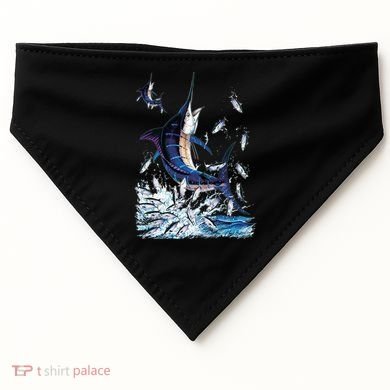 Blue Marlin Fishing USA-Made Doggie Bandana