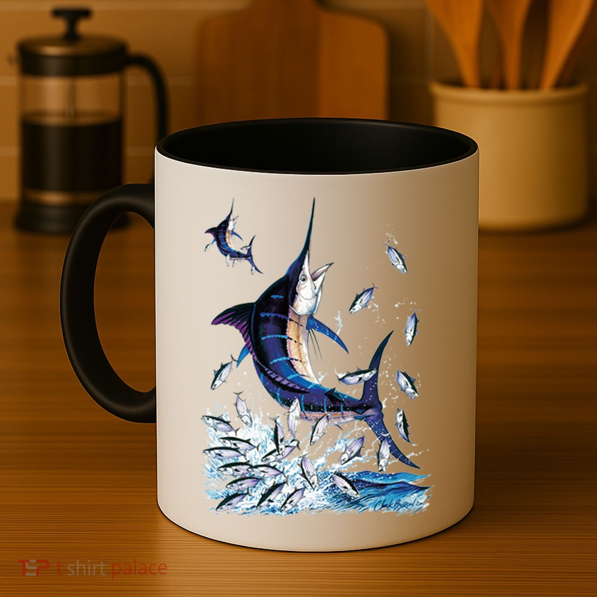 Blue Marlin Fishing Coffee Mug