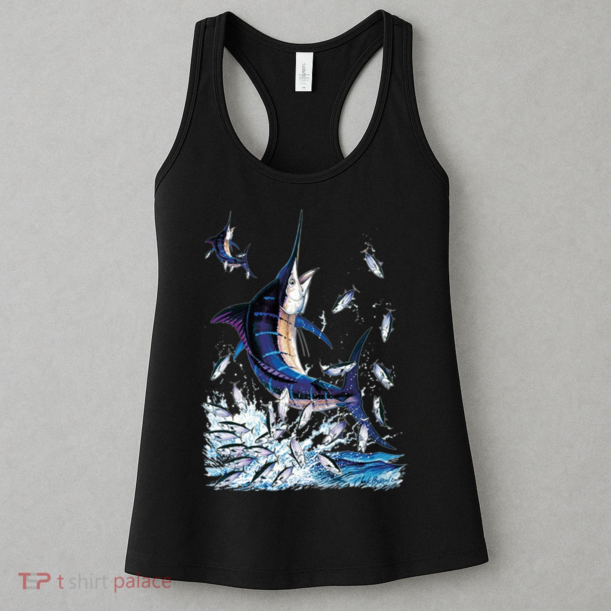 Blue Marlin Fishing Women's Tank Top