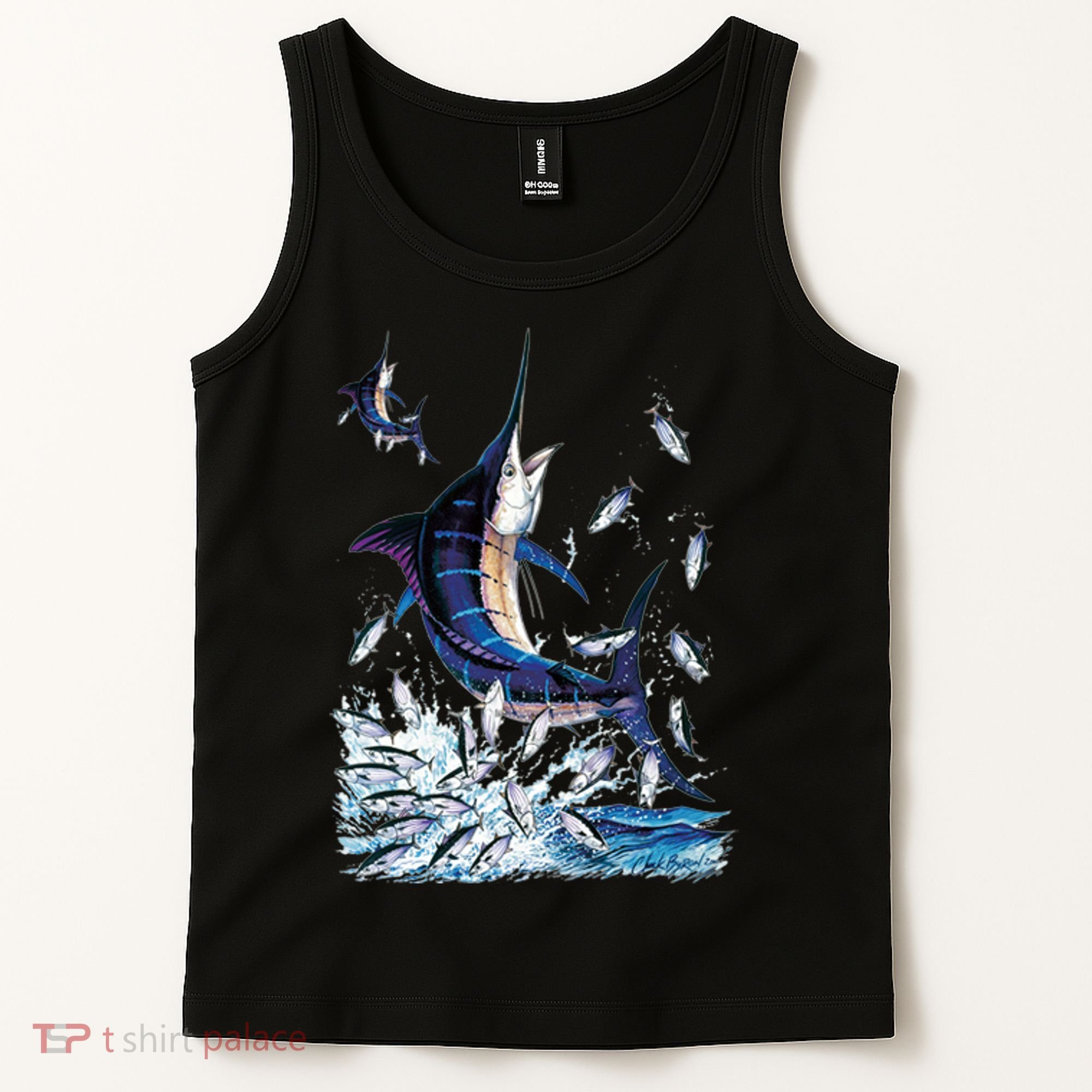 Blue Marlin Fishing Tank Top