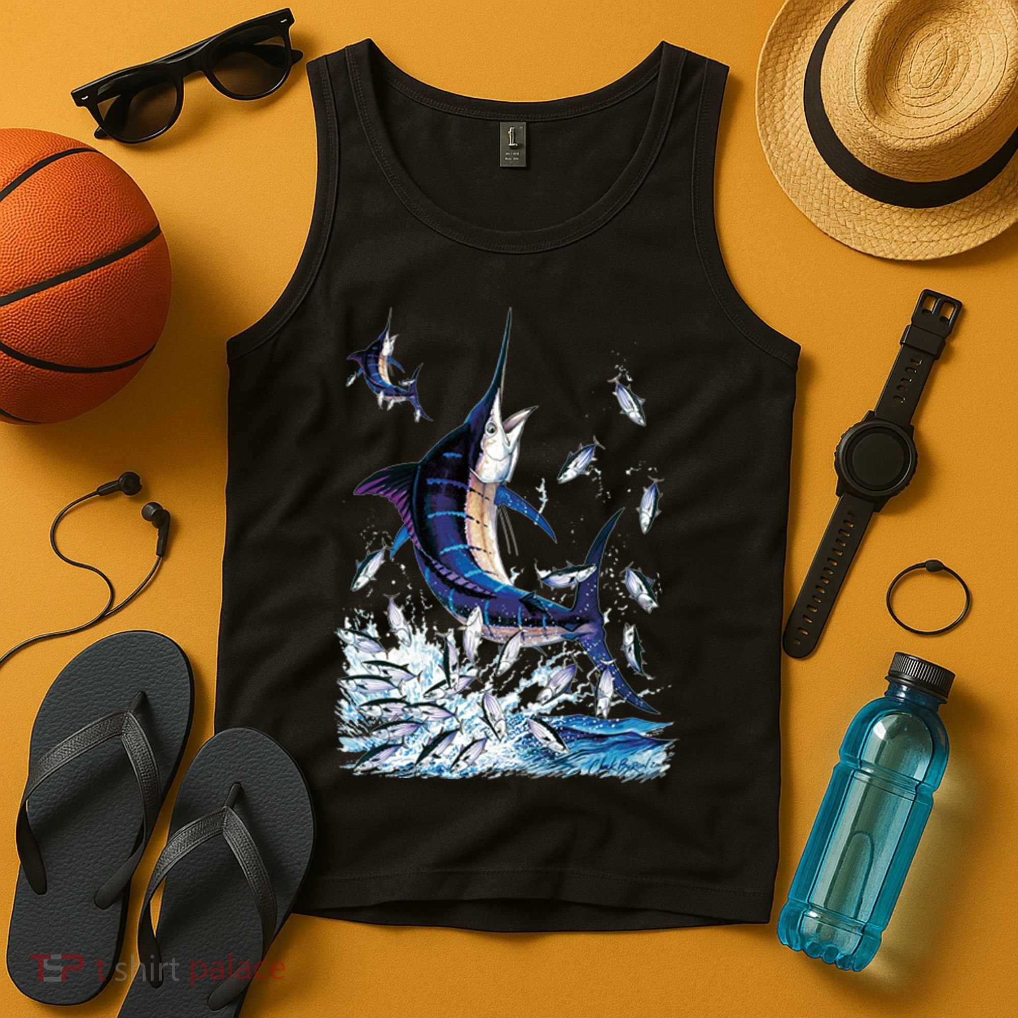 Blue Marlin Fishing Tank Top