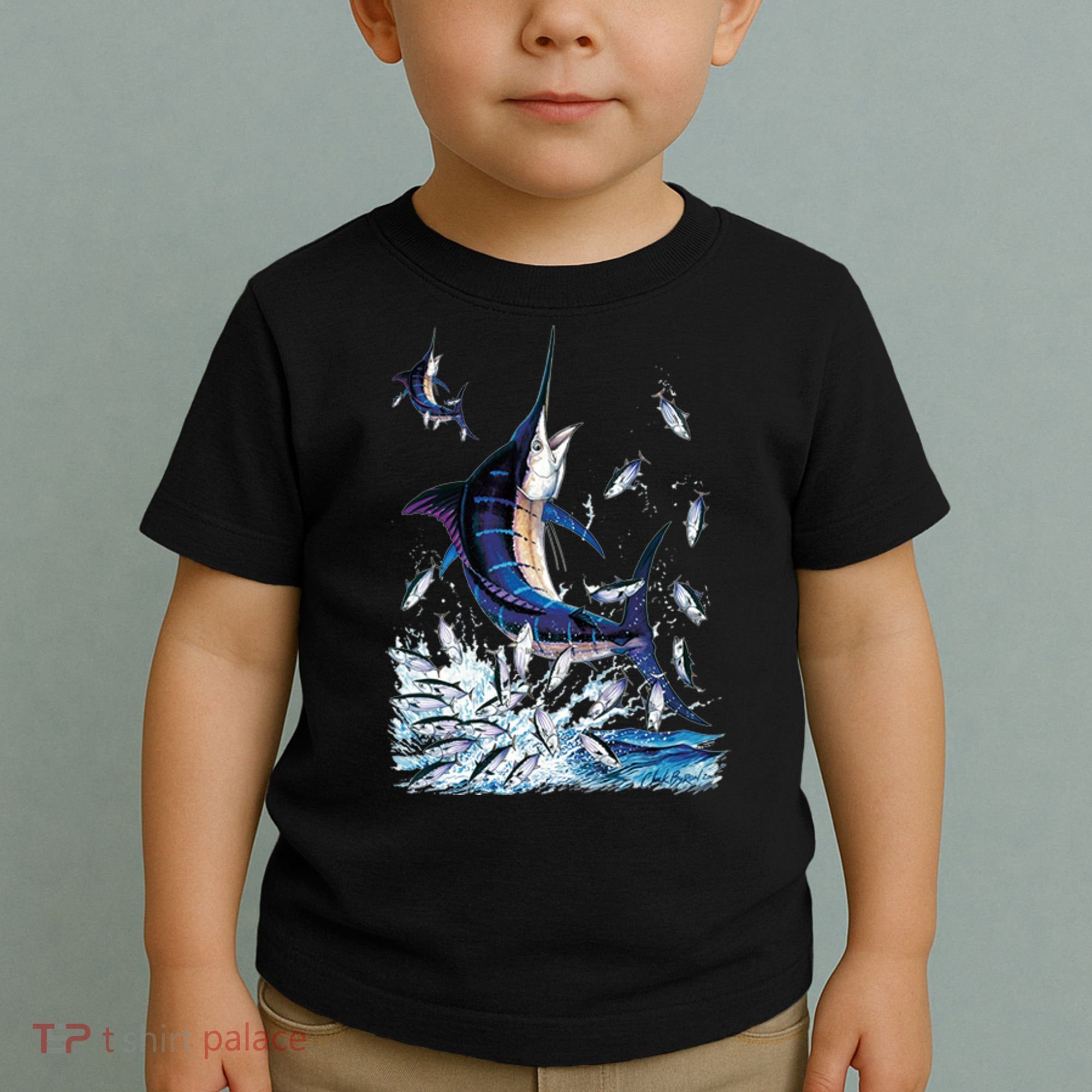 Blue Marlin Fishing Toddler T-Shirt