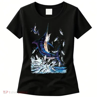 Blue Marlin Fishing Women's T-Shirt