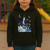 Blue Marlin Fishing Kids Hoodie thumb 3