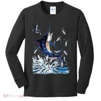 Blue Marlin Fishing Kids Long Sleeve Shirt thumb 0