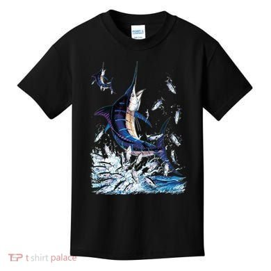 Blue Marlin Fishing Kids T-Shirt