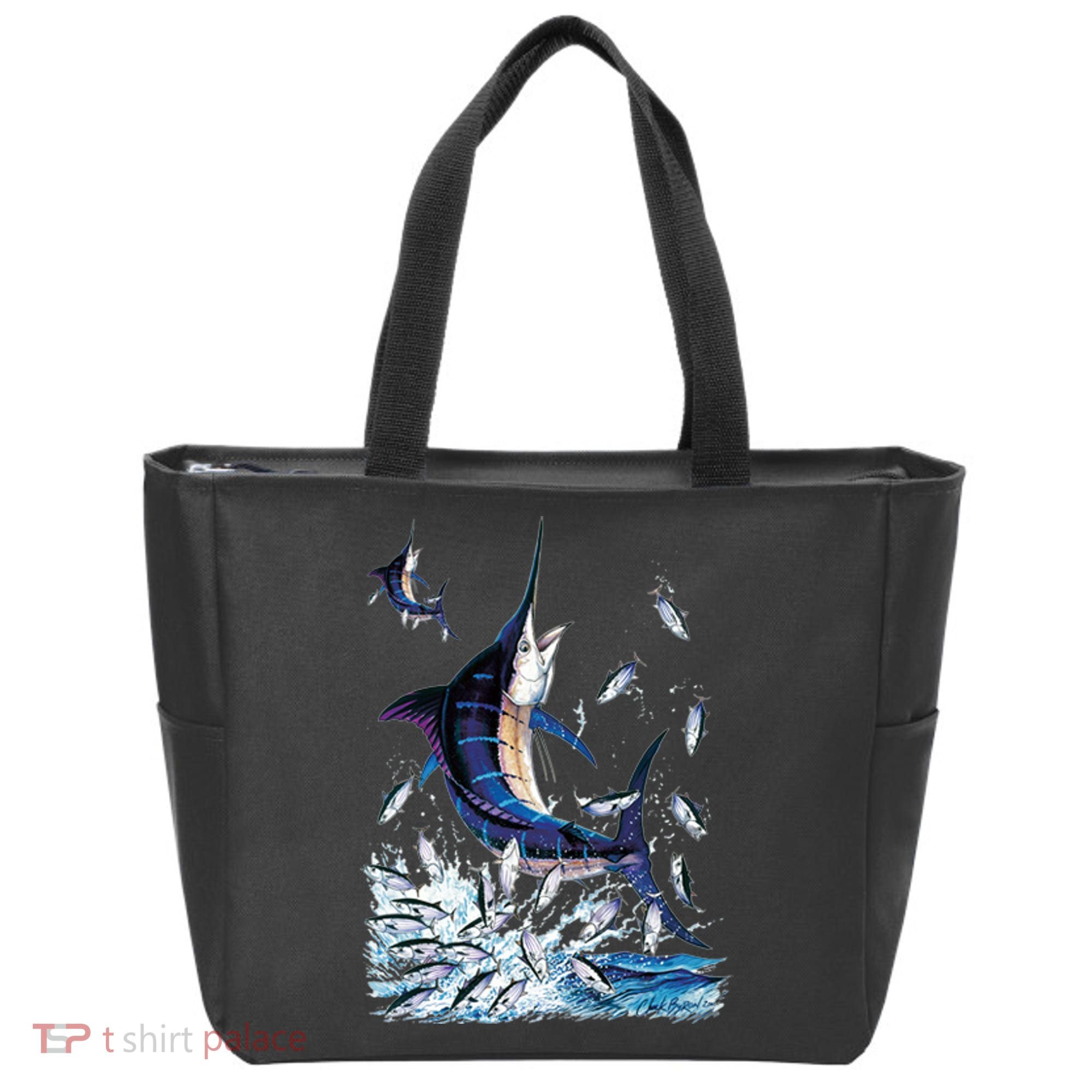 Blue Marlin Fishing Tote Bag